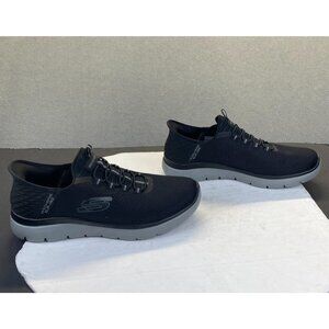 Skechers Slip-Ins Shoes Mens 11 Wide Black Slip On Walking Athletic Sneakers